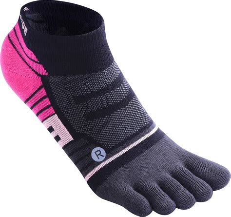 Toe Socks No Show Ankle Low Cut socks Breathable 5 Finger Compression Running Socks for Men and ...