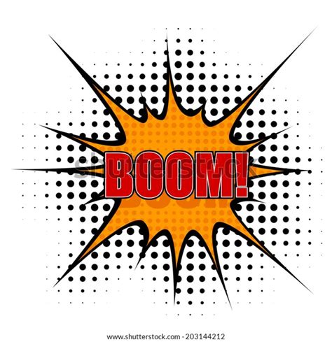 Vector Cartoon Boom Stock Vector (Royalty Free) 203144212