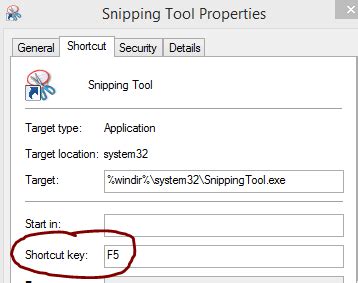 Assign A Shortcut Key To The Snipping Tool In Windows