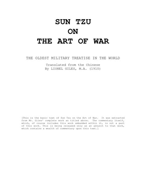 Art of War | PDF | The Art Of War | Siege