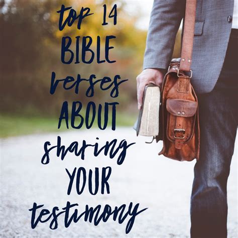 Top 14 Bible Verses About Sharing Your Testimony | ChristianQuotes.info