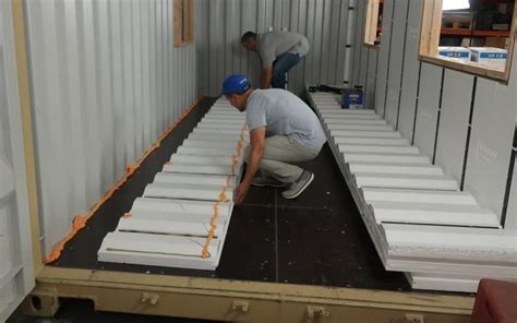 Interlocking Shipping Container Insulation | InSoFast Continuous Insulation Panels