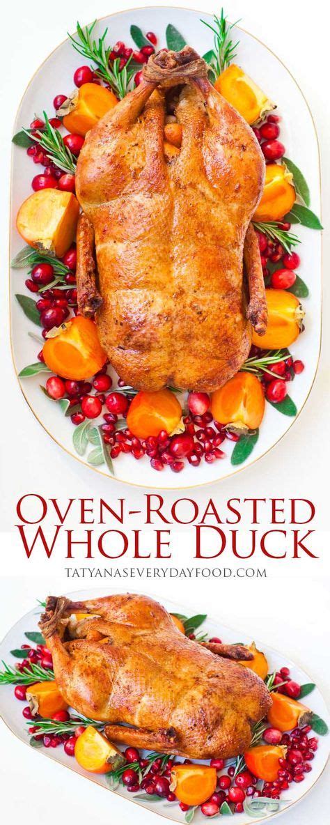 Easy, Slow-Roasted Duck Recipe (video) | Recipe | Duck recipes, Whole duck recipes, Tatyana's ...