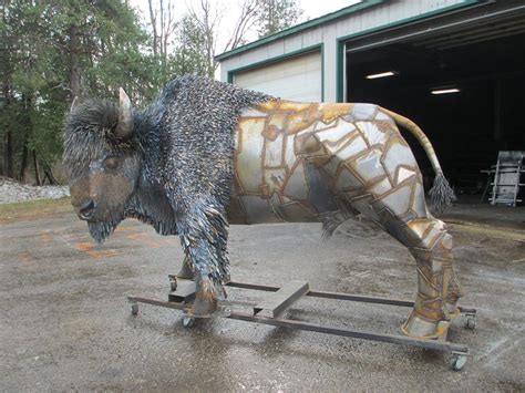 Hac'NWac Metalworks Bison | Metal working, Lion sculpture, Sculpture