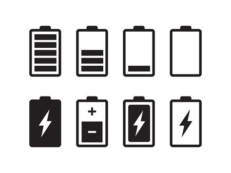 Battery indicator vector icons 2742872 Vector Art at Vecteezy