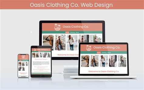 Oasis Clothing Co. Web Design on Behance