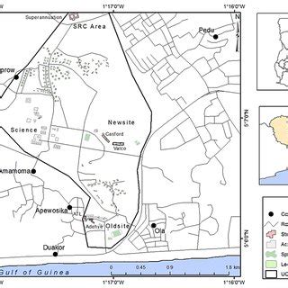 Map of the University of Cape Coast Source: Department of Geography and... | Download Scientific ...