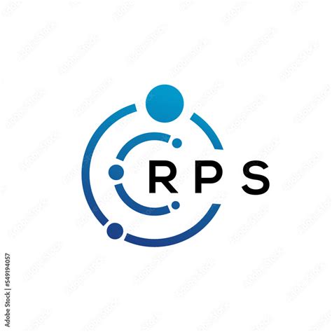 RPS letter technology logo design on white background. RPS creative ...