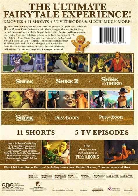 Buy Shrek 6-Movie Collection Box Set DVD | GRUV