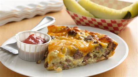 Impossibly Easy Cheeseburger Pie recipe from Betty Crocker