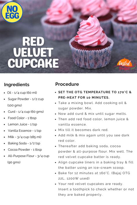 Red Velvet Cupcake - Tasted Recipes