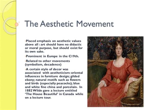 GCE A Level Literature - Historical context- The Aesthetic Movement ...