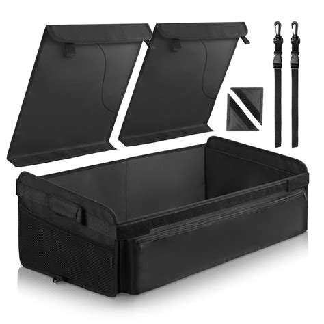 Leader Accessories Foldable Trunk Organizer Cargo Storage Bag with Straps Universal Fit Car ...