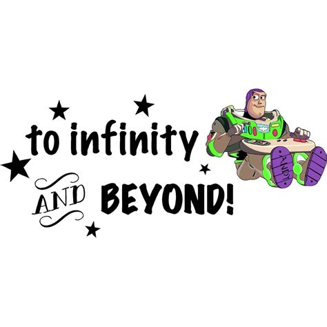 Toy Story Buzz Lightyear Wall Decal Quotes - To Infinity And Beyond ...