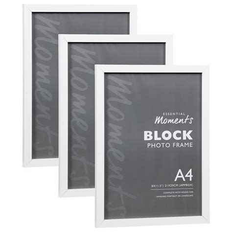 Block A4 Photo Frame - White | Home Decor, Photoframes