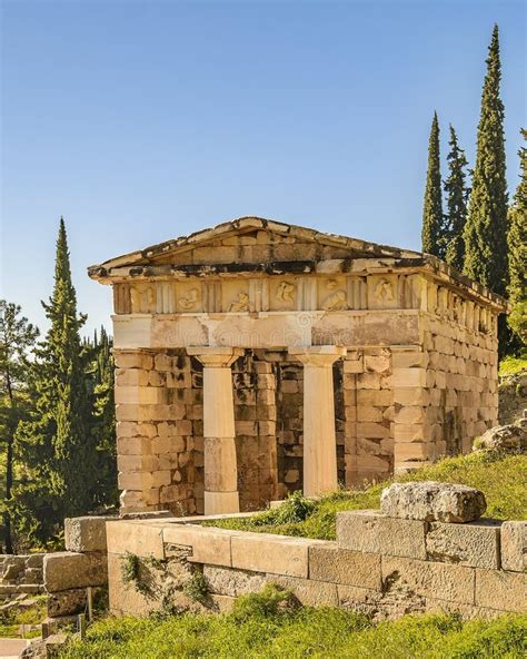 Athenians Treasury Building, Phocis, Greece Stock Photo - Image of ancient, culture: 240379574