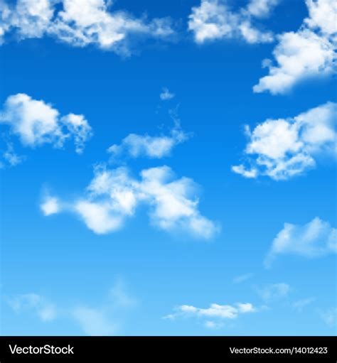 Blue sky with clouds Royalty Free Vector Image