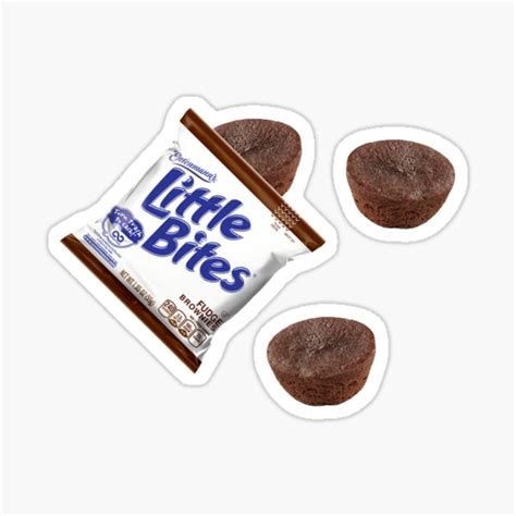 "Little Bites Fudge Brownies" Sticker for Sale by Jafriedland | Redbubble