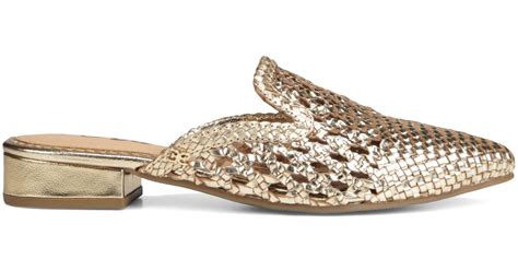 Sam Edelman Leather Clara Mule in Gold (Metallic) | Lyst