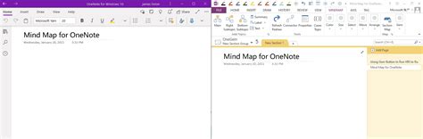 Create Mind Map in OneNote 2016, Modify it in OneNote UWP - Office ...