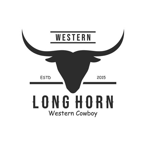 Bull Longhorn Logo Template 27792411 Vector Art at Vecteezy