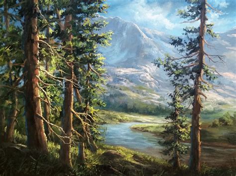 "The Hidden Mountain" Oil Painting by Kevin Hill Watch short oil ...