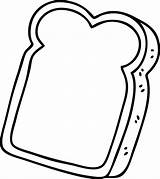 Slice Of Bread Coloring Page sketch template