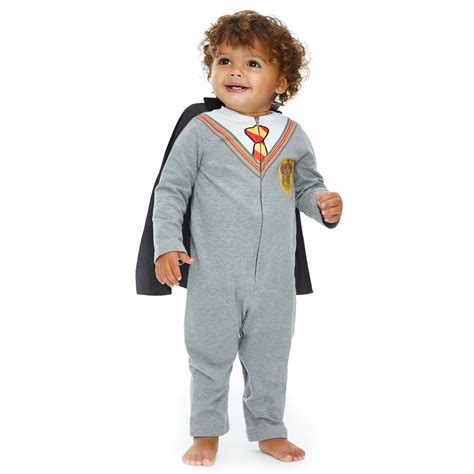 Harry Potter Baby Boys jersey Costume Cape Long Sleeve Coverall ...