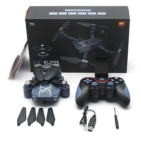 New HC629W Foldable RC Drone Dron WiFi FPV 0.3MP Camera Drones Headless ...