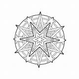 Star Mandala Coloring Page sketch template