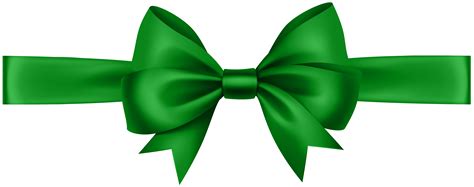 Ribbon with Bow Green Transparent PNG Clip Art Image | Gallery ...