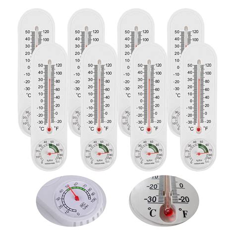 Amazon.com: Wall Thermometer Humidity Meter: 8Pack Indoor Outdoor ...