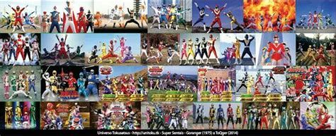 Super Sentai - Himitsu Sentai Goranger (1975) a Ressha Sentai ToQger (2014). | Disney channel ...