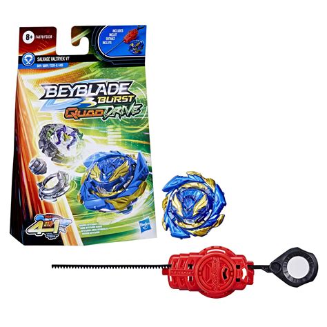 Buy BEYBLADE Burst QuadDrive Salvage Valtryek V7 Spinning Top Starter Pack - Attack/Stamina Type ...