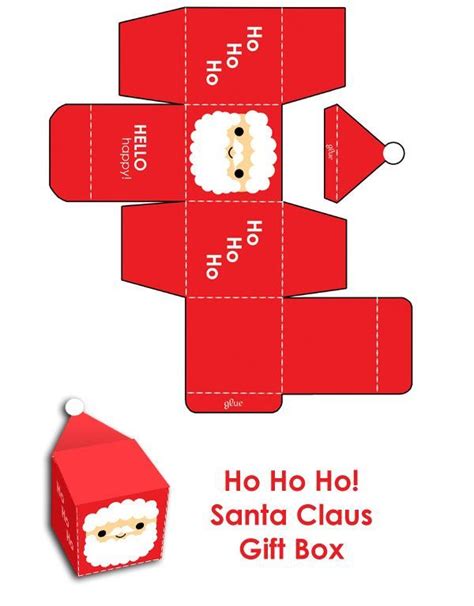 FREE printable Santa Gift Box / by *hellohappycrafts on deviantART ...