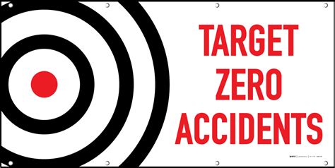 Target Zero Accidents Banner | Creative Safety Supply