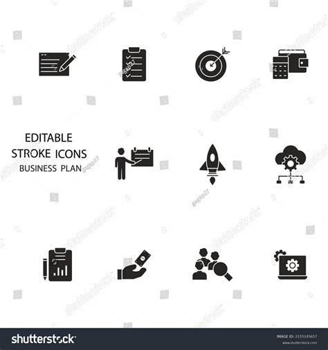 Business Plan Icons Set Business Plan Stock Vector (Royalty Free) 2155145657 | Shutterstock