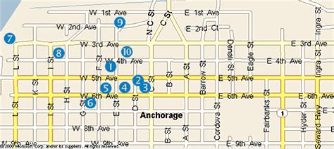 Map Of Downtown Anchorage - Winna Kamillah