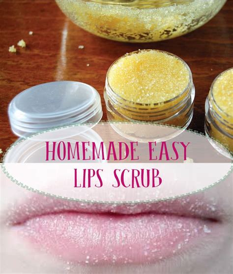 LIPS SCRUB- HOMEMADE EASY LIPS SCRUB | Lip scrub homemade, Lip scrub, Homemade beauty
