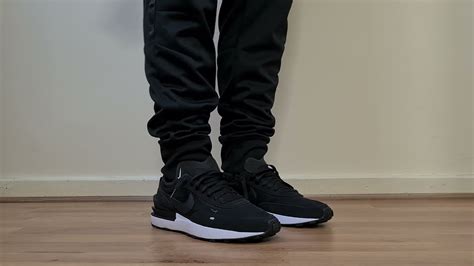 NIKE WAFFLE ONE BLACK AND WHITE ON FOOT - YouTube