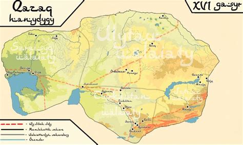 Kazakh khanate 16 century | Map, 16th century, Century