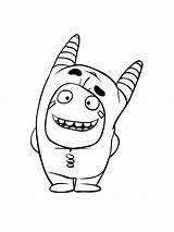Oddbods coloring pages sketch template