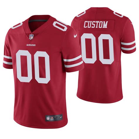 Men's 49ers ACTIVE PLAYER Red Vapor Untouchable Limited Stitched NFL ...