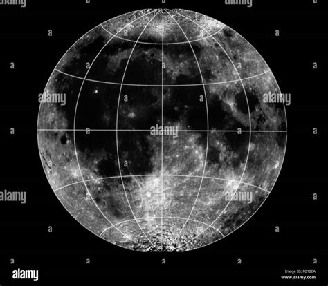 MOON: SURFACE, 1994. /nComposite image showing the albedo or reflecting ...