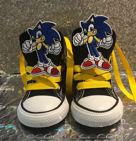 INSPIRED Sonic the Hedgehog High Top Converse Sneakers - Etsy