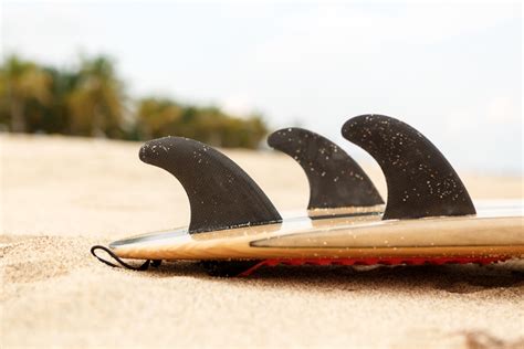 Surfboard fins work perfectly and smoothly if they are doubled