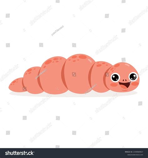 Cartoon Drawing Worm Stock Vector (Royalty Free) 2194969917 | Shutterstock