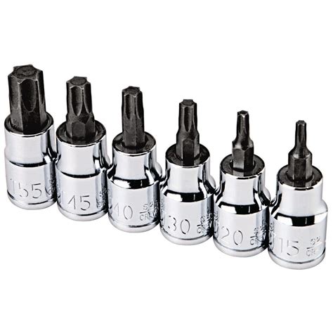 3/8 in. Drive Star Bit Socket Set, 6 Piece