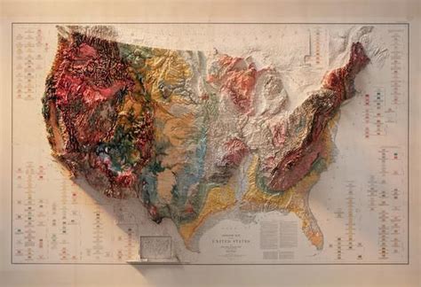 United States Geology | Etsy in 2020 | Geology, Artwork prints, Relief map