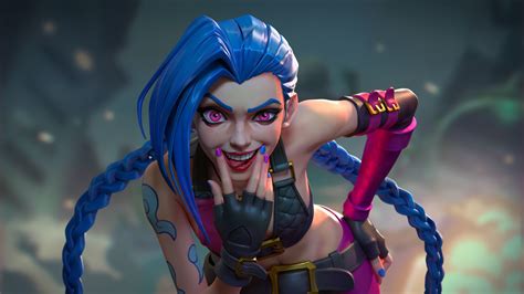 Jinx Blue Hair HD League Of Legends Wallpapers | HD Wallpapers | ID #98098